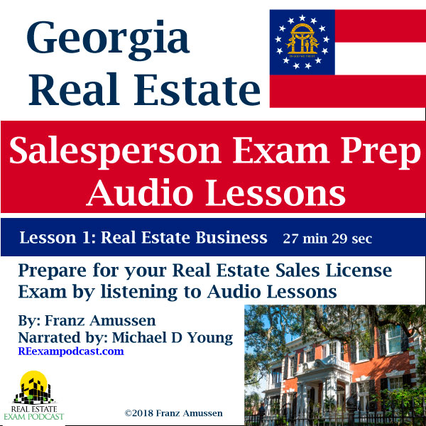 Georgia Real Estate Salesperson Exam Lesson 1