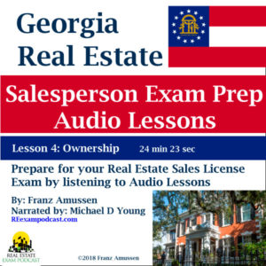 Georgia Real Estate Salesperson Exam Lesson 4