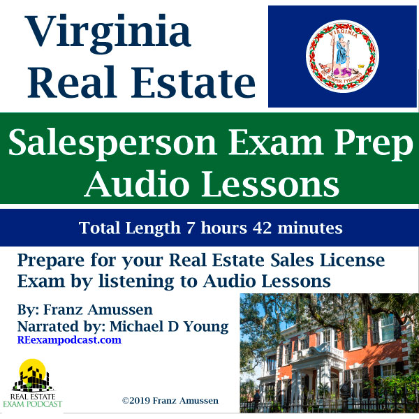 Virginia Real Estate Sales Exam Prep Audio Lesson Cover 600px